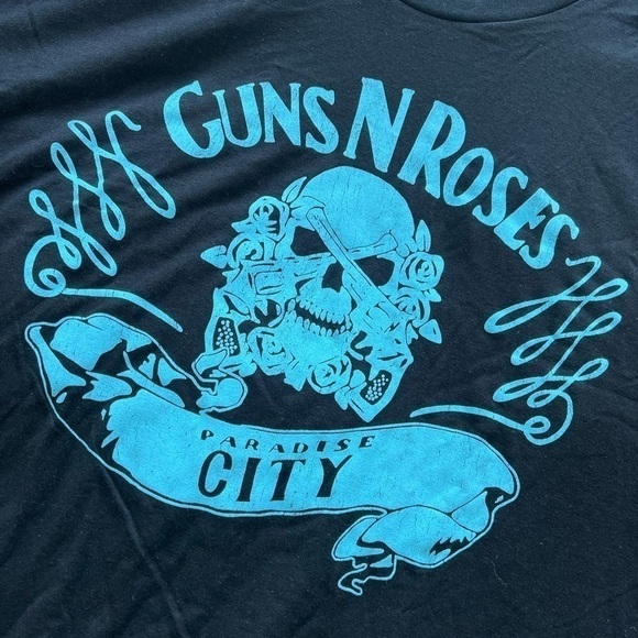 Guns N' Roses Paradise City Logo T-Shirt - Picture 5 of 13